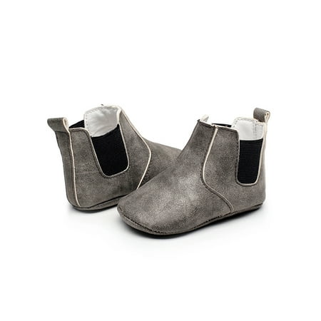

Bellella Girls Boys Ankle Boot Elastic Baby Boots Soft Sole Crib Shoes Non-slip Walking Shoe Casual House Slippers Booties Gray 5C