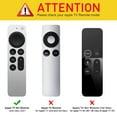 thumbnail image 2 of Fintie Protective Case For Apple TV Siri Remote 2021 - Honey Comb Lightweight Anti Slip Shockproof Silicone Cover For Apple TV 4K / HD Siri Remote Controller (2nd Generation), 2 of 8