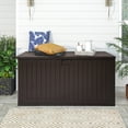 thumbnail image 3 of Dextrus XXL Outdoor Storage Deck Box - Spacious and Secure 230 Gallon Large Deck Box,Outdoor Storage for Patio Furniture Cushions, Brown, 3 of 7