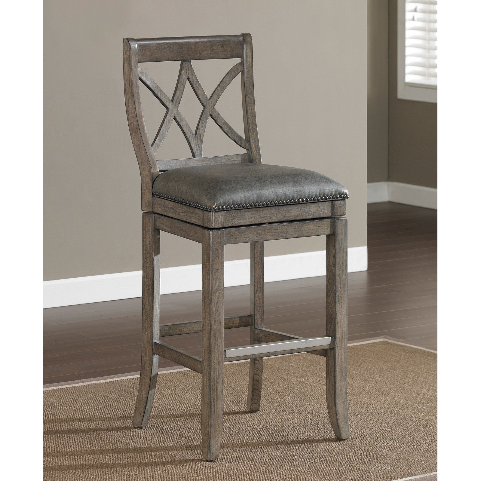Ahb hadley counter height stool glacier grey walmart com