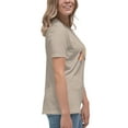 thumbnail image 4 of Bella + Canvas Women's Relaxed T-Shirt Short Sleeve Graphic Crew Neck (Heather Stone, M), 4 of 5