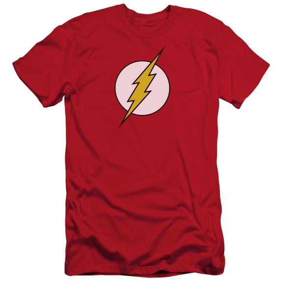 Dc Flash - Flash Logo - Slim Fit Short Sleeve Shirt - X-Large