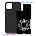 thumbnail image 2 of DistinctInk Custom SKIN / DECAL compatible with OtterBox Commuter for iPhone 11 Pro MAX (6.5" Screen) - White Fire Department Maltese Cross - Show Your Support for First Responders, 2 of 5