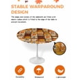 thumbnail image 2 of Round Fitted Tablecloths with Elastic Edge Fall Thanksgiving Pumpkin Gnome Maple Leaf Waterproof Table Cover for Kitchen Dining Party Decor,55" - 60", 2 of 6