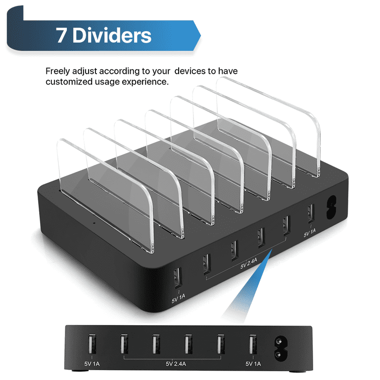 OWNTECH 6-Port USB Charging Station for Multiple Devices photo 3