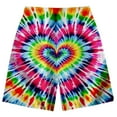 thumbnail image 5 of WOYY Little Boys Tie Dyed Short Sleeve T-Shirt Shorts Set Summer Outfits, Sizes 5-6, 5 of 6
