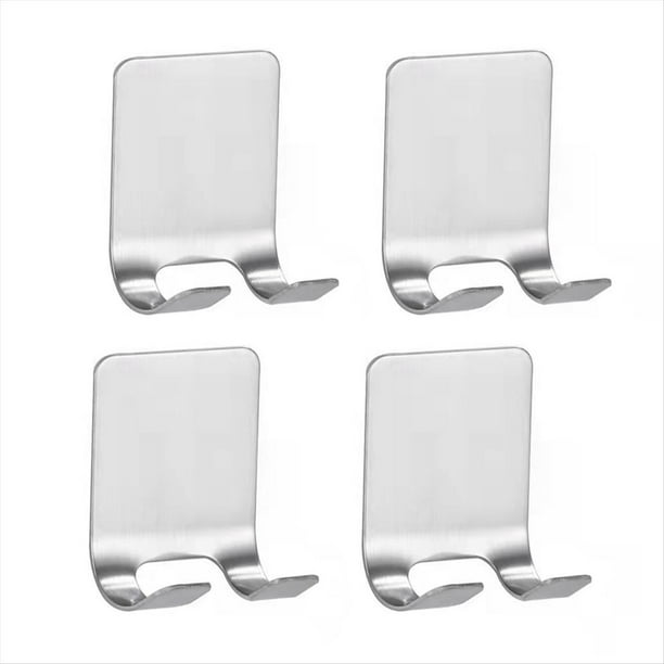 Gancho para Afeitadora de Acero Inoxidable, Colgador Autoadhesivo, Gancho de Almacenamiento de Utilidad Resistente, Organizador de Baño Plateado