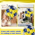 thumbnail image 4 of Vibrant Party Balloons Set 50 Pack of Blue Yellow And Confetti Latex Balloons For Birthdays And Celebrations, 4 of 7