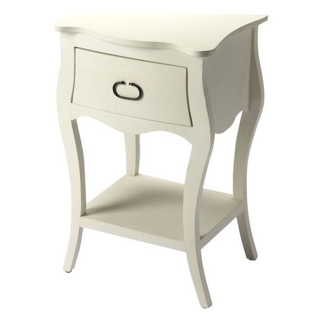 Butler Specialty Company Rochelle 1 Drawer Wood Nightstand - White
