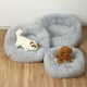 thumbnail image 4 of Cama cuadrada de lujo para perros pequeños, medianos y grandes, esterilla de felpa larga, suministros para mascotas, cama calmante lavable, 4 of 4