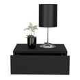 thumbnail image 5 of Nightstand : Floating Wall Mount Nightstand for Bedroom, Black, 5 of 7