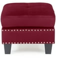 thumbnail image 3 of Glory Furniture Nailer G312-O Burgundy Ottoman, 3 of 5