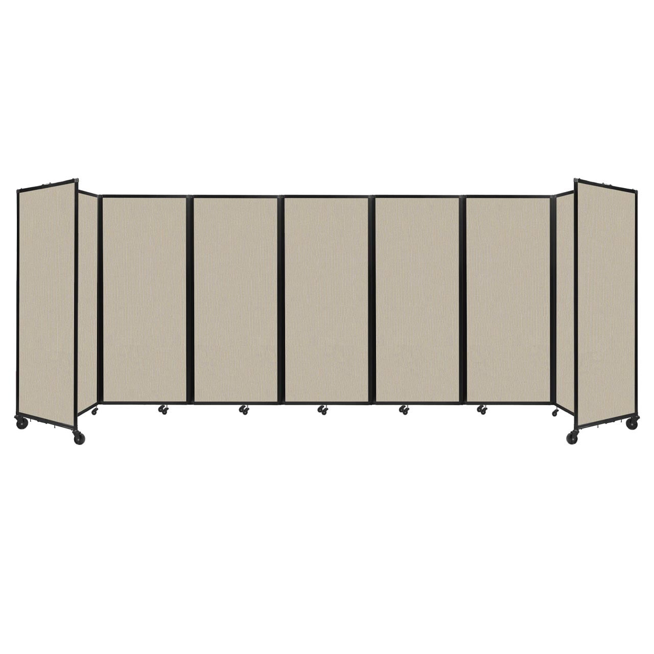 "Versare Room Divider 360 Portable Wall Partition 7 Panels Wide 19