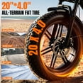 thumbnail image 3 of Arshin 20“Fat Tire Electric Bike for Adults,Off-Road Ebike,1500W Peak Motor,28 MPH Max Speed,7-Speed,48V 15Ah Battery,UL2849 Certified,Ages 16+ (Black), 3 of 12