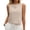Beige#033, variant on Stichou Womens Linen Crop Tank Tops 2026 Spring Summer Beach Vacation Shirts Casual Sleeveless Tops Dark Blue M