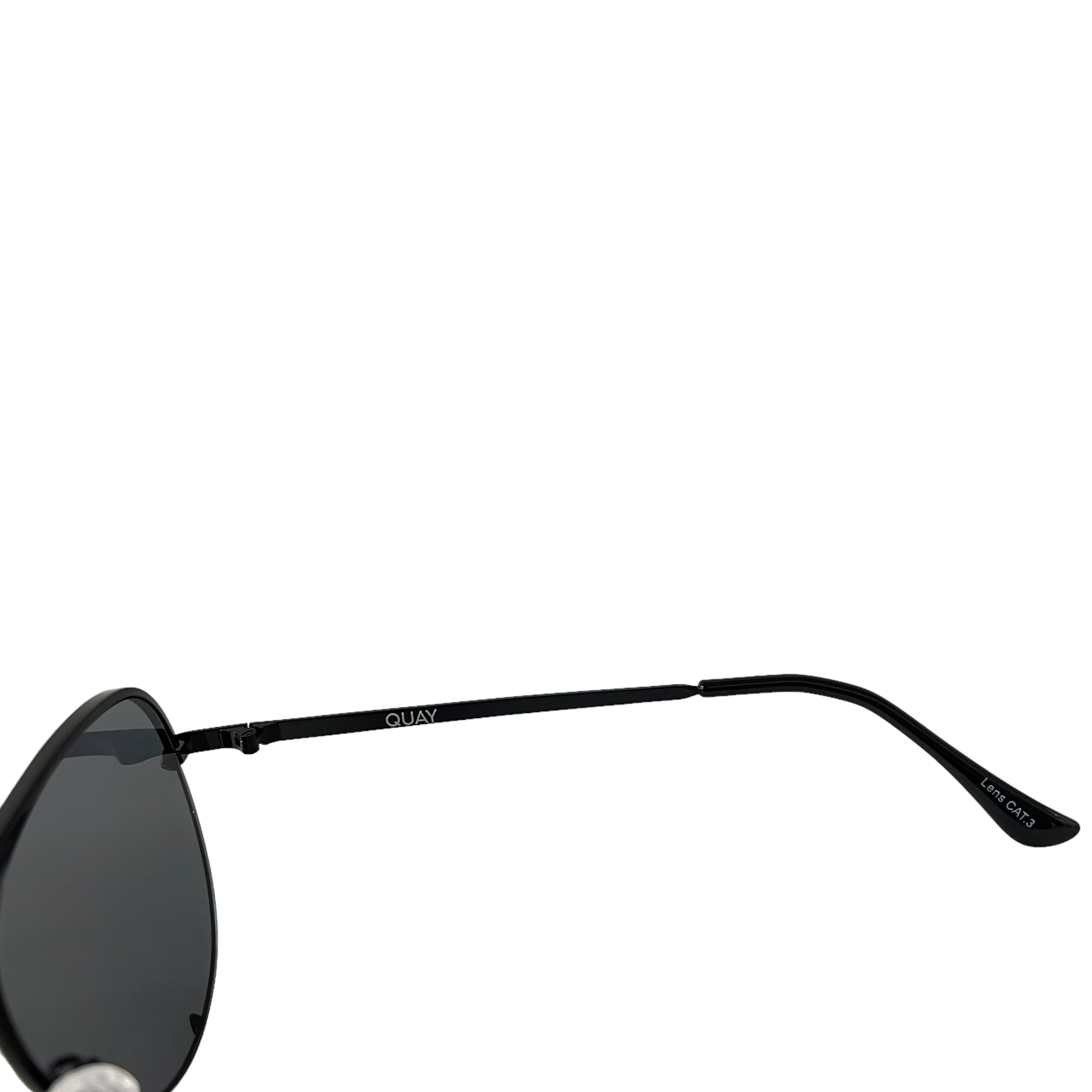 Quay Australia High Key Black Smoke Aviator Sunglasses Oversized Walmart