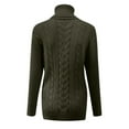thumbnail image 7 of Daznico Womens Turtleneck Long Sleeve Knit Sweaters,Size XL, 7 of 7