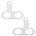 thumbnail image 5 of PENIKOKO 2Pcs Silver Stainless Steel Handlebar Mount Clamps Bracket for Various Challenging Terrains 16Mm Hole Diameter, 5 of 8
