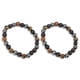 thumbnail image 3 of Pulsera elástica, 2 piezas, pulsera de piedra de ojo de tigre natural negra, pulsera con cuentas, rendimiento confiable Jadeshay A, 3 of 8