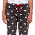 thumbnail image 4 of Coca-Cola Plush Fleece Lounge Pants Allover Polar Bear Design Adult Sleep Pajama, 4 of 6