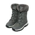thumbnail image 4 of DREAM PAIRS Women's Mid-Calf Winter Snow Boots, Waterproof Warm Faux Fur Lined Lace-Up Non-Slip Outdoor Booties, 4 of 4