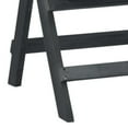 thumbnail image 5 of SAFAVIEH Luca Outdoor Patio Acacia Folding Bench, Dark Slate Grey, 5 of 8