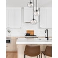 thumbnail image 5 of Z-Lite Chloe 3 Light Clear Textured Glass Steel Pendant in Olde Brass, 5 of 7