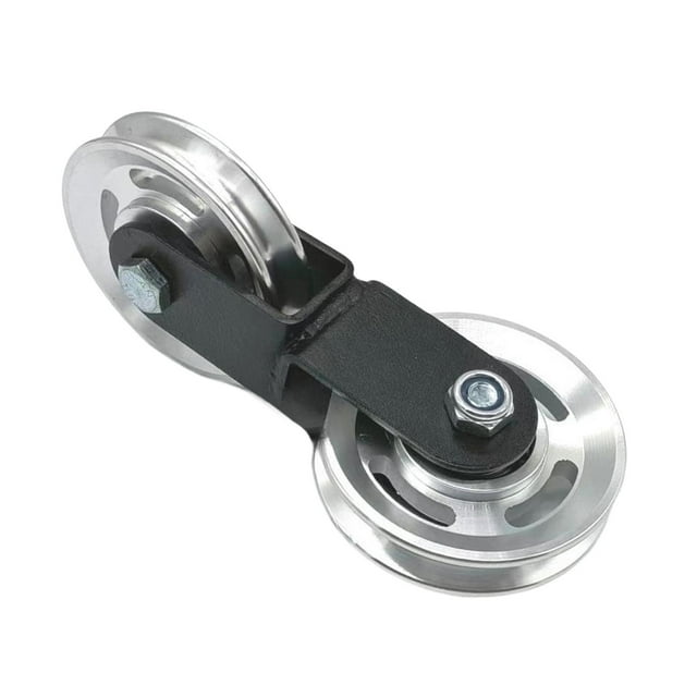Sistema de poleas dobles para ejercicios de fuerza, levantamiento de pesas, bricolaje y fitness Polea transversal de 88 mm