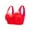 Red, variant on QLEICOM Everyday Bras for Women, Women's Comfort Lift Wirefree Bra Traceless Comfortable No Steel Ring Lace Breathable Gathering Bra Underwear Bras No Underwire Black Cup 38/85CDE