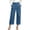 Sky Blue, variant on LEAVINGSUO Jeans for Women High Waisted Wrapped Denim Casual Wide Leg Cropped Pants Blue S