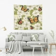 thumbnail image 5 of GZHJMY Butterfly on White Flower Tapestry Aesthetic Tapestries for Bedroom Multi Color 90" x 60" Inches Gift Decor, 5 of 6