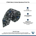 thumbnail image 4 of CTM  Cotton Bandana Print Tie (Men), 4 of 4