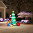 thumbnail image 7 of PayUSD 7FT Christmas Inflatables Decoration Outdoor LED Lights Santa Claus Being Chased Up the Tree Blow Up Xmas Decor Lawn Yard Patio Garden Christmas Decor Indoor Festive Holiday Spirit, 7 of 7