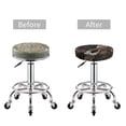thumbnail image 5 of Fotbe Leopard On Tree Branch Stool Covers Round,Waterproof Round Bar Stool Covers Bar Chair Covers Washable Stool Cushion Slipcover for 12-14 Inch Chair-12 inch, 5 of 7