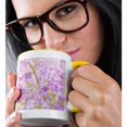 thumbnail image 2 of 3drose, Soft Pink Lilac Flowers. Closeup View, Spring Blossoms, 15oz Two-tone Yellow Mug, 2 of 6