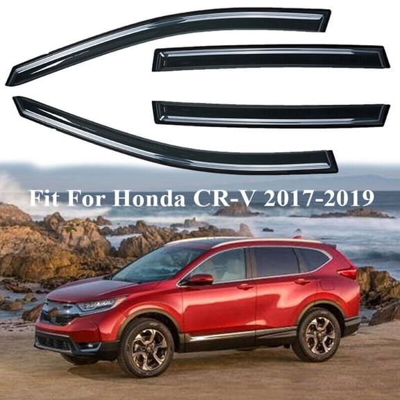 POSSBAY 4pcs Window Visor Sun Rain Guard Deflector For Honda CR-V CRV 2017-2020