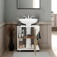 thumbnail image 5 of Depot E-Shop Enfield Under Sink Storage, 1 Door, 2 Shelves, 4 Legs, White / Natural Oak, 5 of 8
