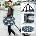 thumbnail image 6 of Travel Duffel Luggage Bag Sports Duffle Bag Gym Bag with Zipper Baseball Stars Pattern, 6 of 7