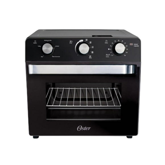 Horno con Freidora de Aire Oster 22 Litros y 5 Funciones con Recubrimiento Antiadherente Negro