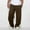 Brown, variant on Men's 2XL Baggy 100% Polyester Pants - Lightweight Wrinkle-Resistant, Beige - Casual Lounge & Everyday Wear