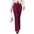 thumbnail image 6 of Sexy Dance Women Dress Lounge Pants Business Elastic Waist Casual Stretch Work Trousers Slacks with 4 Pockets, 6 of 8
