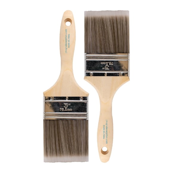 Brochas para Pintura Profesional Paquete de 2, 7.6 cm Planas Sintéticas