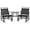 Black, variant on Outdoor Sofa, 2 Pieces Outdoor Rocking Chairs, Foldable Reclining Zero Gravity Lounge Rocker with Pillow, Cup & Phone Holder, Combo Design with Folding Legs, Beige, Beige Patio Furniture