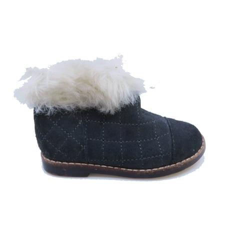 

Pre-owned Janie and Jack Girls Gray Fur Boots size: 5 Toddler