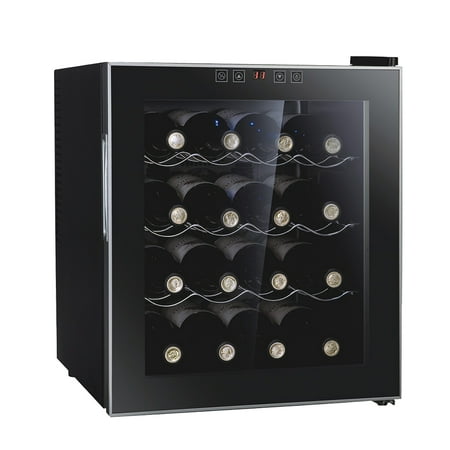 50L 16 Bottles Wine Cooler Refrigerator Beer Fruit Chiller Fridge Thermoelectric Wine Refrigerator Stainless