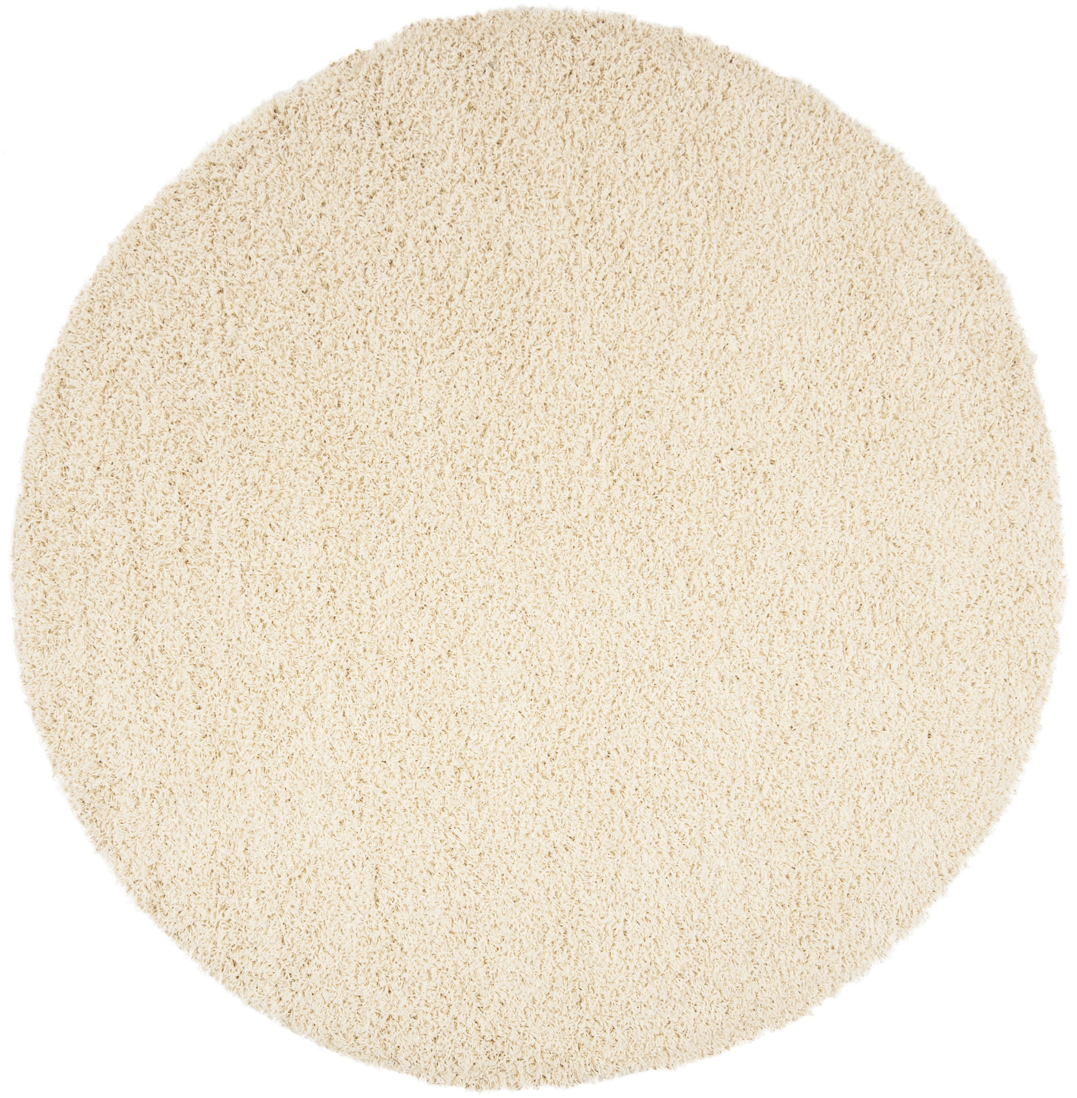 Safavieh Athens Talia Solid Shag Area Rug, Ivory, 6'7" x 6'7" Round