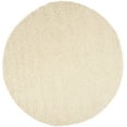 thumbnail image 3 of Safavieh Athens Talia Solid Shag Area Rug, Ivory, 6'7" x 6'7" Round, 3 of 9