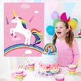 thumbnail image 4 of Juego de fiesta FELITO Pin the Horn on Unicorn Birthday con 24 cuernos, 4 of 7