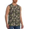 thumbnail image 2 of Balery Camouflage maple Camisetas sin mangas para hombre, absorbe la humedad y protege contra el mal olor.-3X-Large, 2 of 7