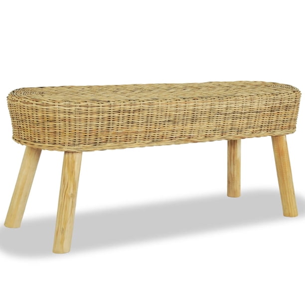 Ebtools Hall Bench 43 3 X13 8 X17 7 Natural Rattan Benches Storage Entryway Benches Walmart Com Walmart Com